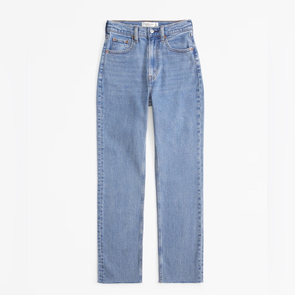 Abercrombie straight leg curve love jeans